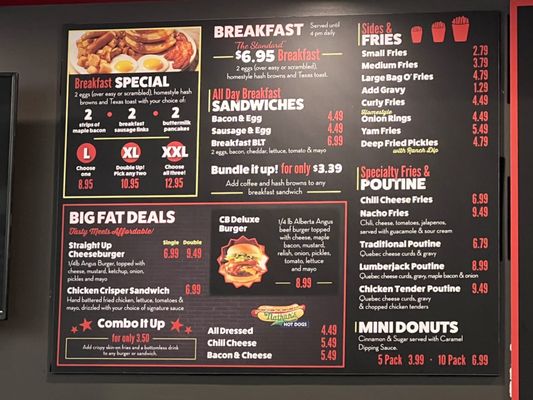 Fatburger original menu
